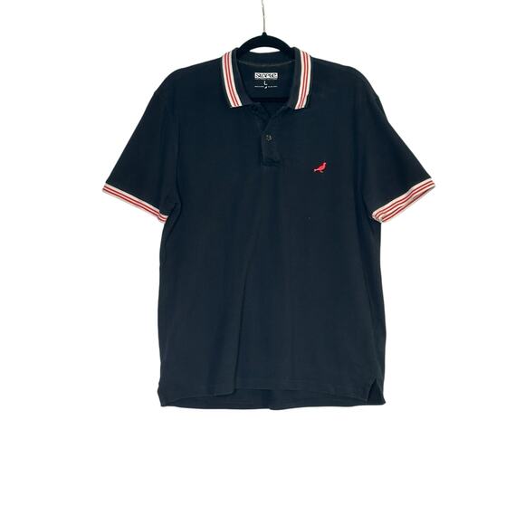 Staple World Reknown Pigeon Brand Black Short Sleeves Polo Shirt size large - Picture 9 of 9